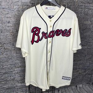 🔥🔥🔥 Men's Atlanta Braves Blank Replica Cool Base Jersey Size: XL🔥🔥🔥